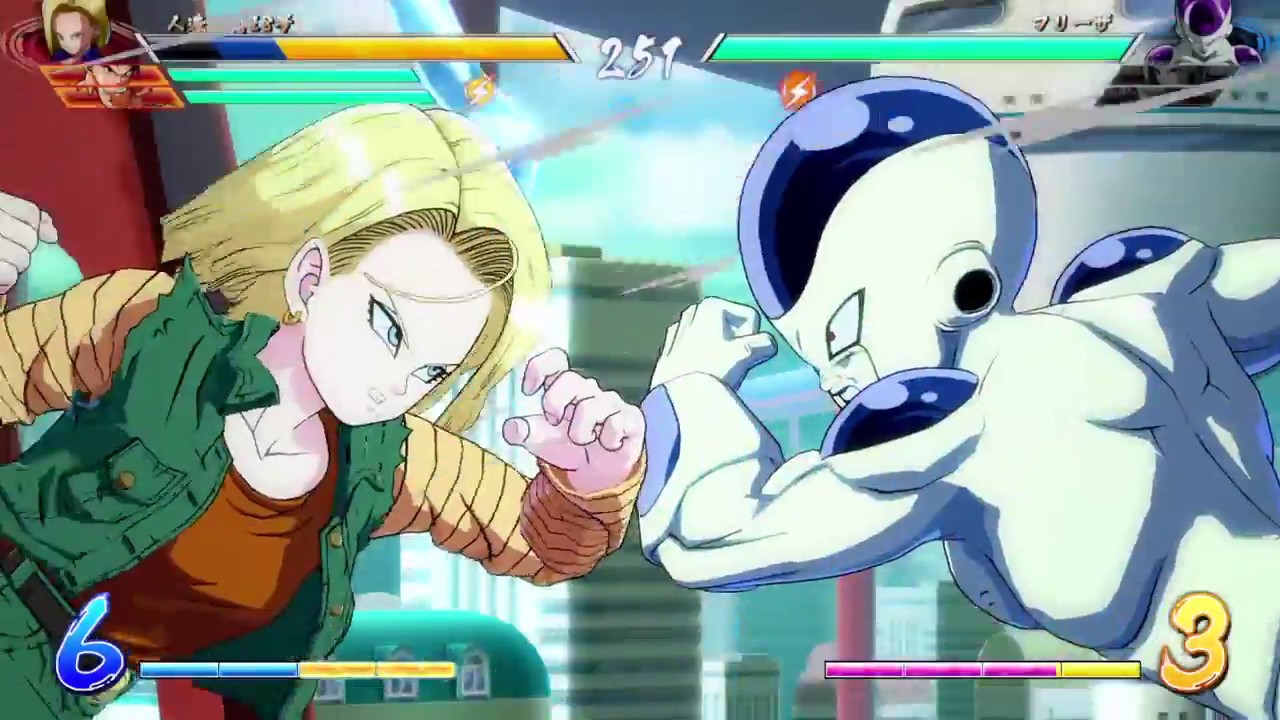 ドラゴンボール ファイターズ 　紅一点１８号の２段エリアルコンボ　１７号の使い方がカギ