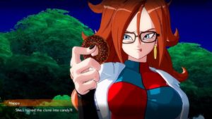 【ドラゴンボールファイターズ】 人造人間21号 食べる複製孫悟空【カットシーン】