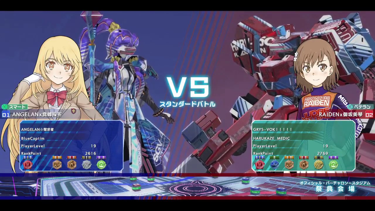 【禁書VO】CaptimバーチャロンTV ランクマッチ第76戦 とある魔術の電脳戦機 2018/2/21 とあるチャロン