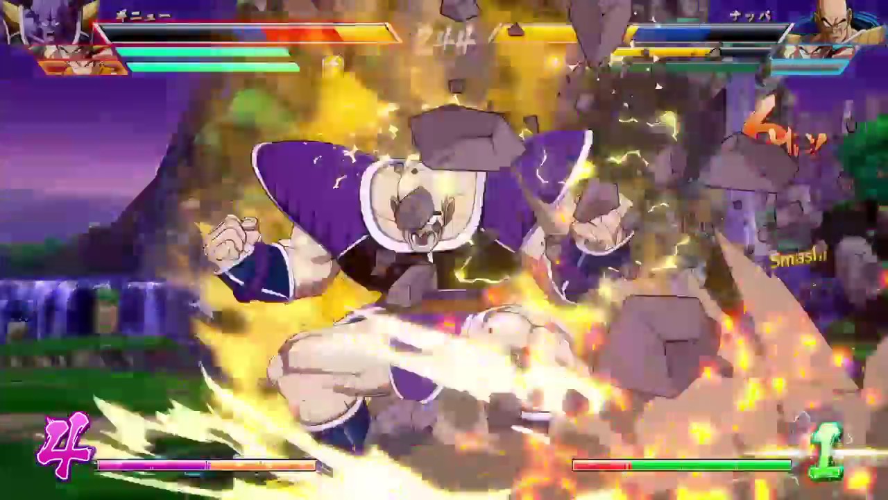 ドラゴンボール ファイターズ　バータいい味出している　ナッパをはねる