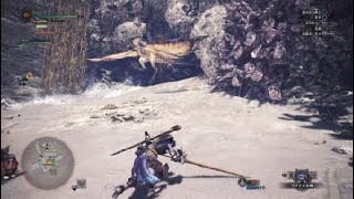 モンスターハンター：ワールド　打倒レイギエナ　美しすぎる馬乗り