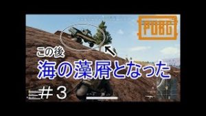 【PUBG】3．自殺なんてするものではない。【ゲーム実況】