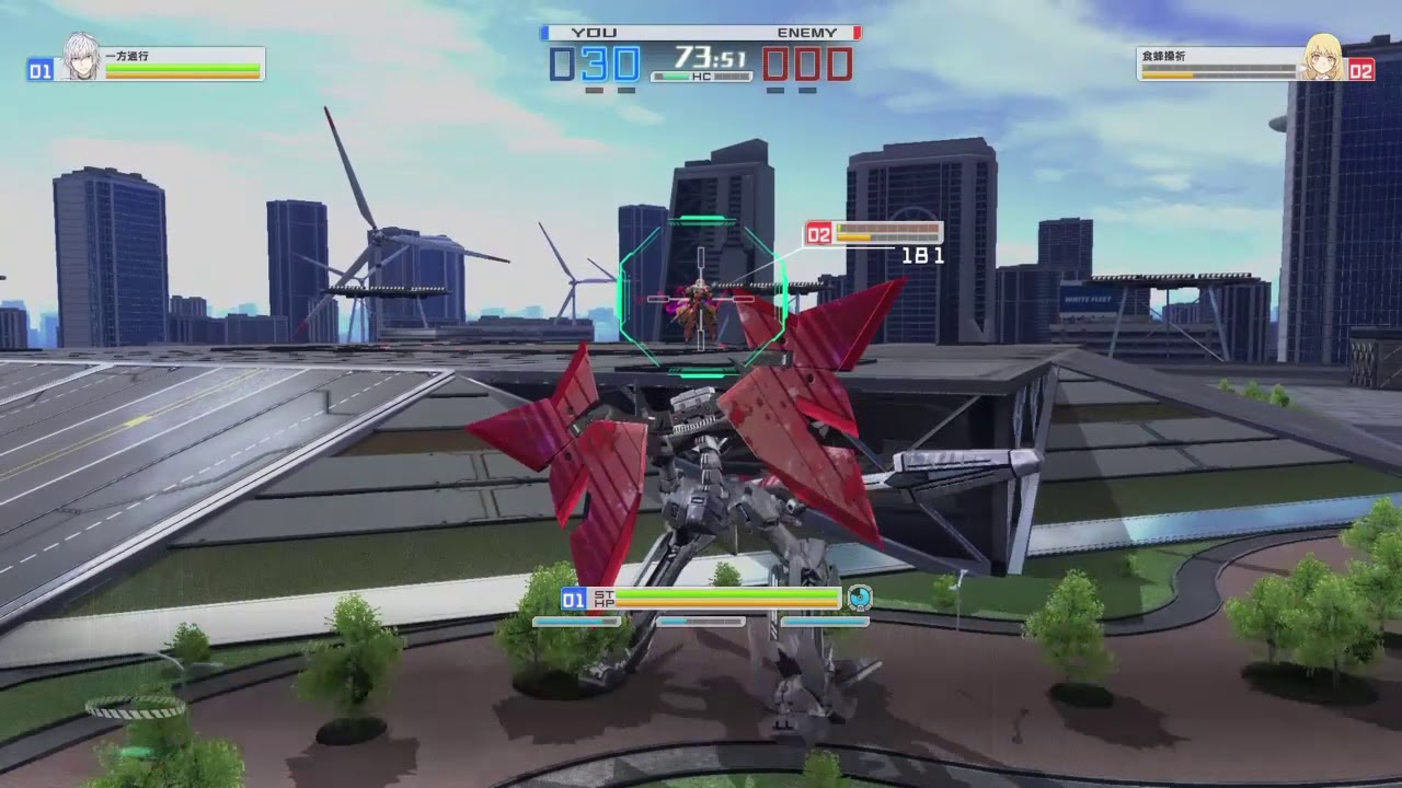 とある魔術の電脳戦機 体験版　スペシネフ vs エンジェラン 2パターン