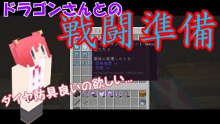 【マインクラフト実況】パート５８ ドラゴンさんとの戦闘準備！