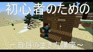 [マインクラフト]初心者のためのマインクラフト一日目の生き方