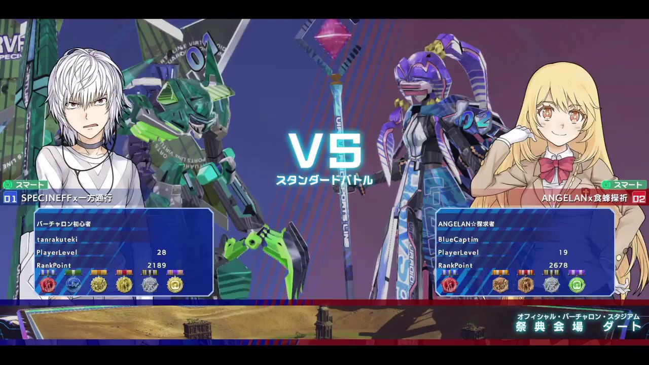 【禁書VO】CaptimバーチャロンTV ランクマッチ第78戦 とある魔術の電脳戦機 2018/2/21 とあるチャロン