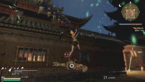 진삼국무쌍8 관은병 풍화륜 응용 真・三國無双8 風火輪のジャンプキャンセルで攻撃