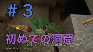 【動物を大事にするマインクラフト】初めての洞窟探検で鉄を集める！動物も増やして村を賑やかに！！！　＃３