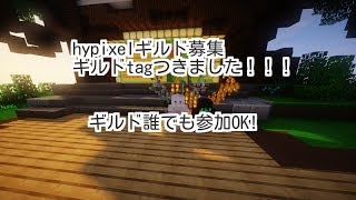 [マインクラフト] hypixelギルド募集!