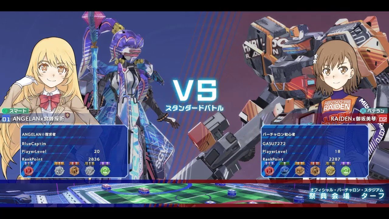 【禁書VO】CaptimバーチャロンTV ランクマッチ第81戦 とある魔術の電脳戦機 2018/2/22 とあるチャロン