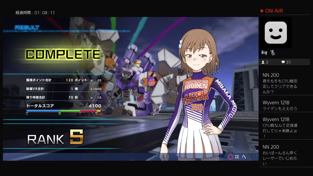 とある魔術のバーチャロン　だら配