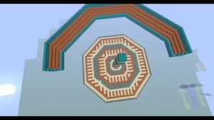 マインクラフトで力の大会の武舞台つくってみた