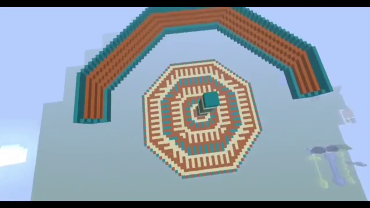 マインクラフトで力の大会の武舞台つくってみた