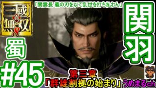 #45 【PS4 / 真・三國無双8】第三章「群雄割拠の始まり」 蜀 関羽 「関雲長 義の刃を以て乱世を打ち払わん」