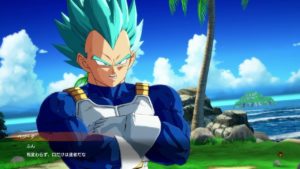 【ドラゴンボール ファイターズ】フリーザとぶつかり合う超サイヤ人ブルーのベジータ