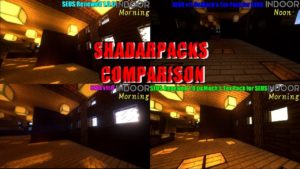 Minecraft Shadarpacks Comparison video　マインクラフト　シェーダーズパック比較