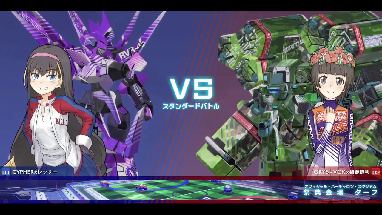 とある魔術の電脳戦機_グリスボックvsサイファー戦