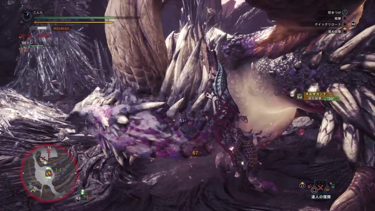 モンスターハンター：ワールド_ネルギガンテ　ガンランス