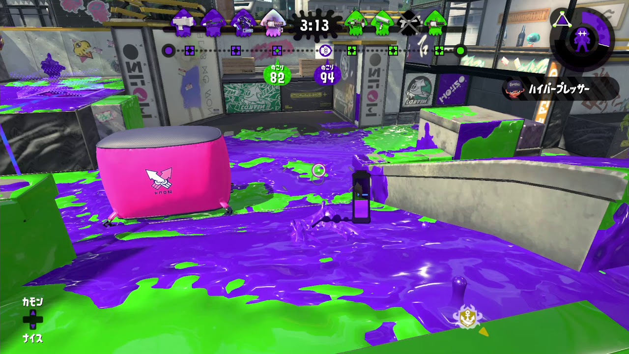 【S+50バッテラエリア】黒ザ？９６？【スプラトゥーン2 3ルールカンスト済み】