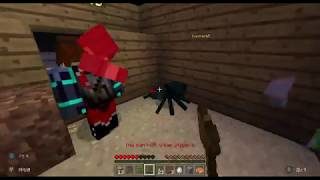 マインクラフト数々のモンスターたちから生き延びろ