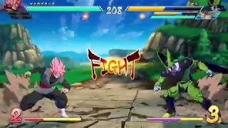 ドラゴンボールファイターズ(DRAGON BALL FighterZ)  セル・16号・ベジータ vs 少年悟飯・トランクス・ゴクウブラック