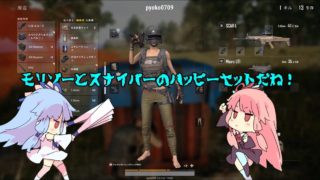 【VOICEROID実況】東北VS琴葉のおしゃぶりドン勝PUBG　キャラ崩壊注意 #116（でゅお戦