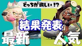 【スプラトゥーン2／フェス結果発表】第9フェスマッチ「どっちが欲しい？最新モデルvs人気モデル」