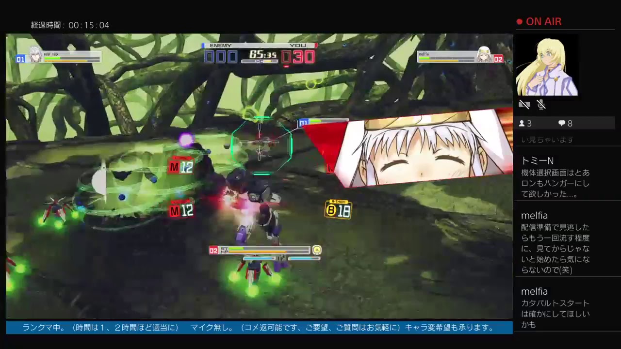 今日もランクマッチ（バルバドス）「とある魔術の電脳戦機」※マイクなし