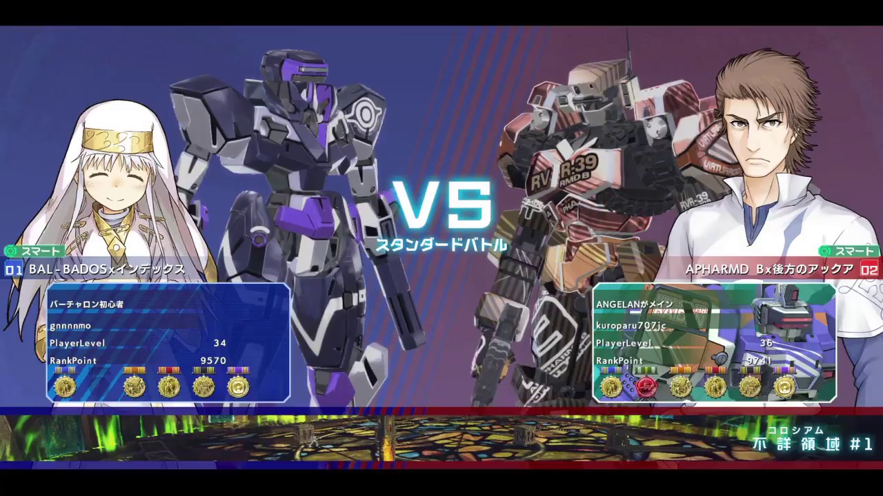 【禁書VO】2018年3月18日 ランクマッチ4 とある魔術の電脳戦機 バーチャロン とあるチャロン