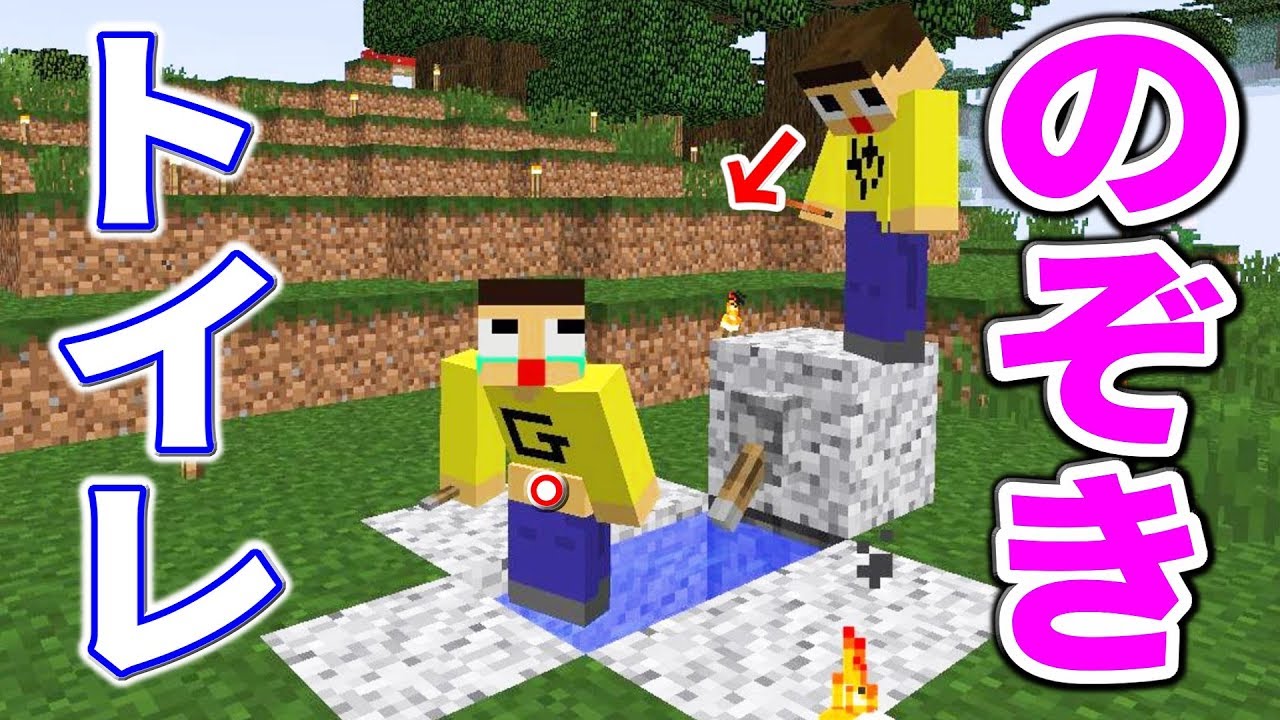 〔マインクラフト〕やまぐっちにトイレのぞかれた…！！このヘンタイ！！！