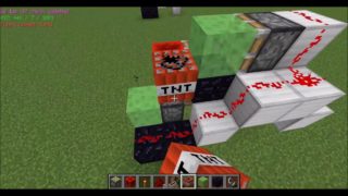 （マインクラフト）手動式TNTキャノン作ってみた。