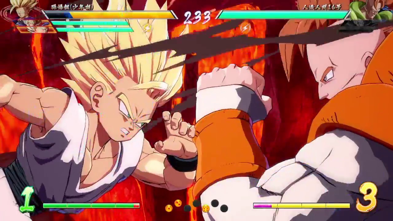 ドラゴンボール ファイターズ　少年悟飯　５５HITコンボ　原作でセルに決めたようなカッコイイコンボ