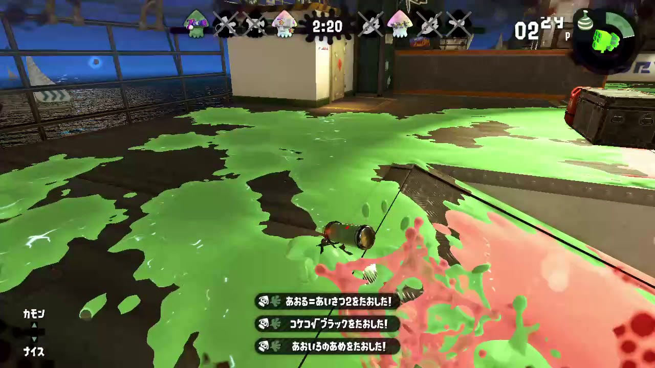 【スプラトゥーン2】実況なし フェス降臨！花VS団子どっち？！ 17秒のところで登場するチャージャーが下手過ぎましたw