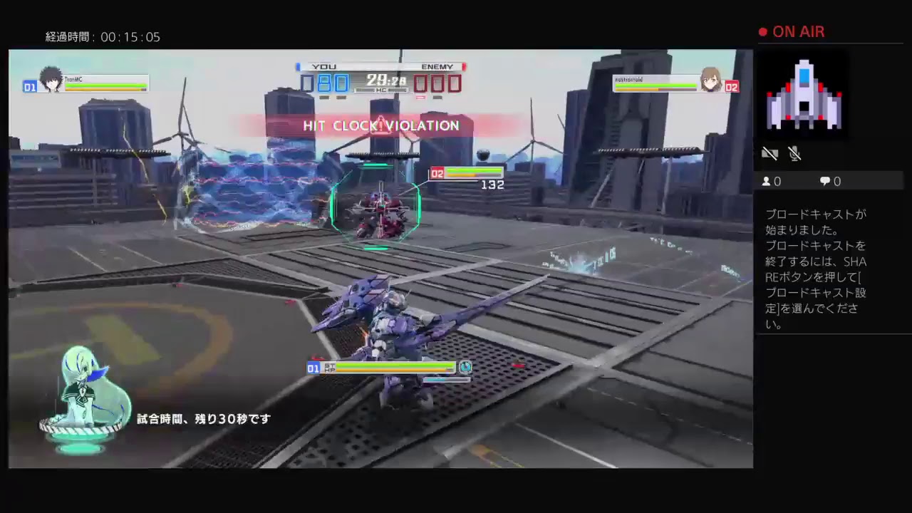 とある魔術の電脳戦機　対戦ログ 3/22