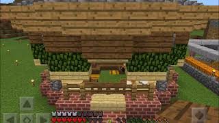 【マインクラフトPE】～一からはじめるサバイバル！番外編～　　変わった形の馬小屋完成！！編