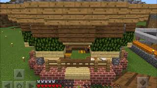 【マインクラフトPE】～一からはじめるサバイバル！番外編～　　変わった形の馬小屋完成！！編