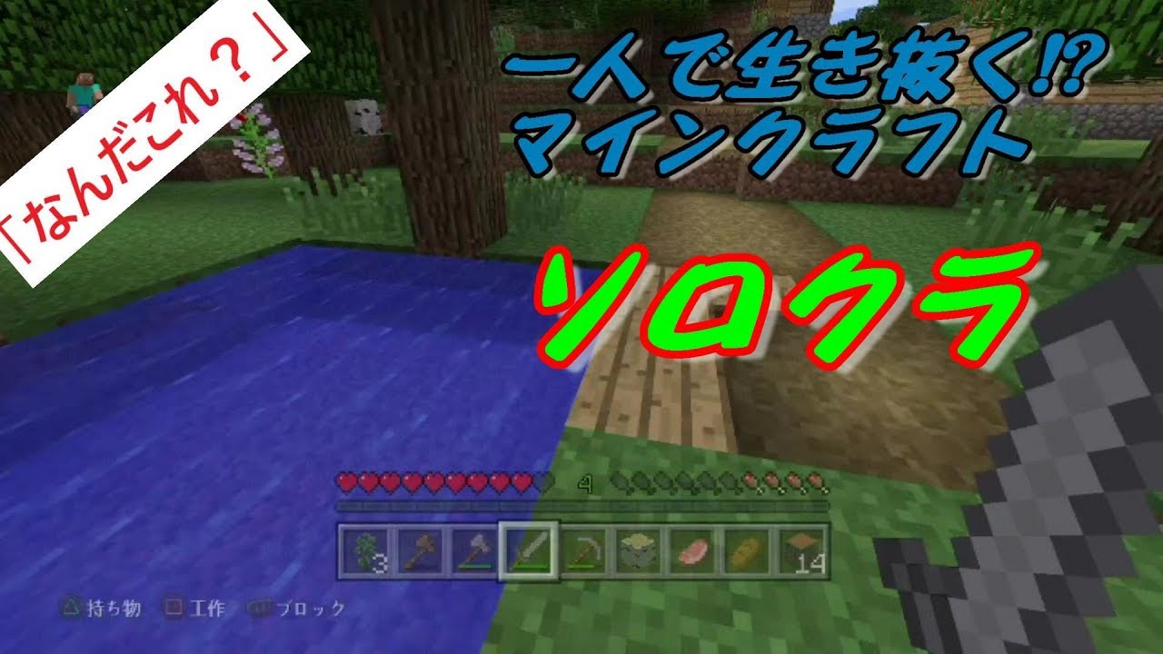 一人で生き抜く!?マインクラフト#1