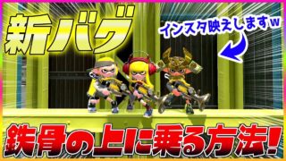 【スプラトゥーン２】【新バグ】鉄骨の上に乗る方法！ハコフグ倉庫の鉄骨バグ！小ネタ＆バグ集【かくれんぼ 絶対にバレないチート級の隠れ場所・裏世界】【Splatoon2 Glitch】