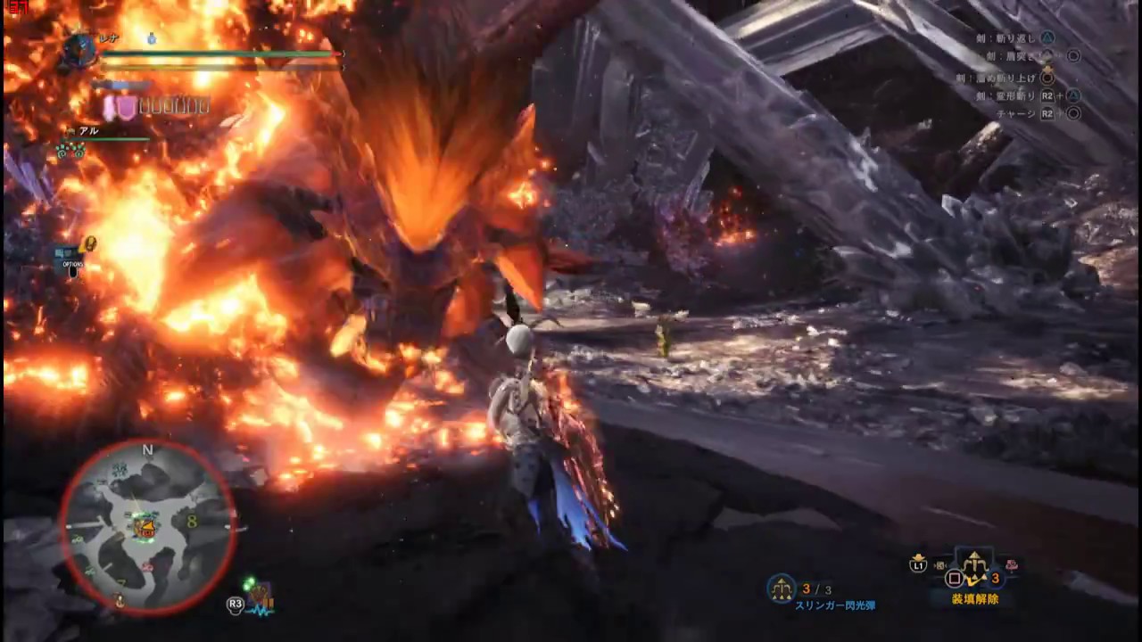 モンスターハンターワールド　歴戦テオテスカトルの討伐ソロ　失敗 2018 03 27 23 50 56 350