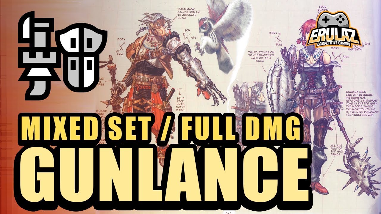 MHW - Set de Lanza Pistola - Afinidad y Daño  モンスターハンター：ワールド