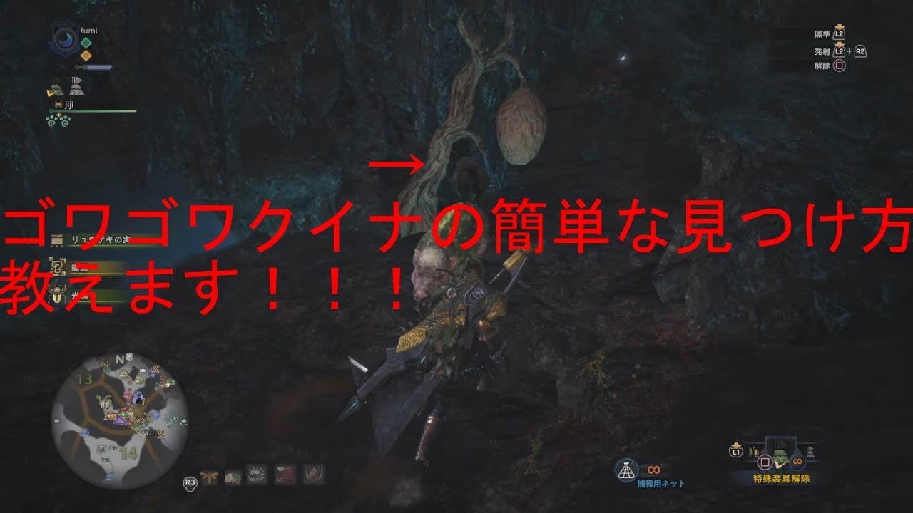 モンスターハンターワールド　ゴワゴワクイナ『ゴワゴワな手触り』を超簡単に見つける方法を紹介します！　Monster Hunter: World