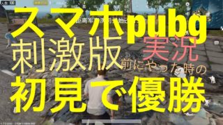 rules of survivalプレイヤーがスマホ版pubg 初見の時の刺激版 実況