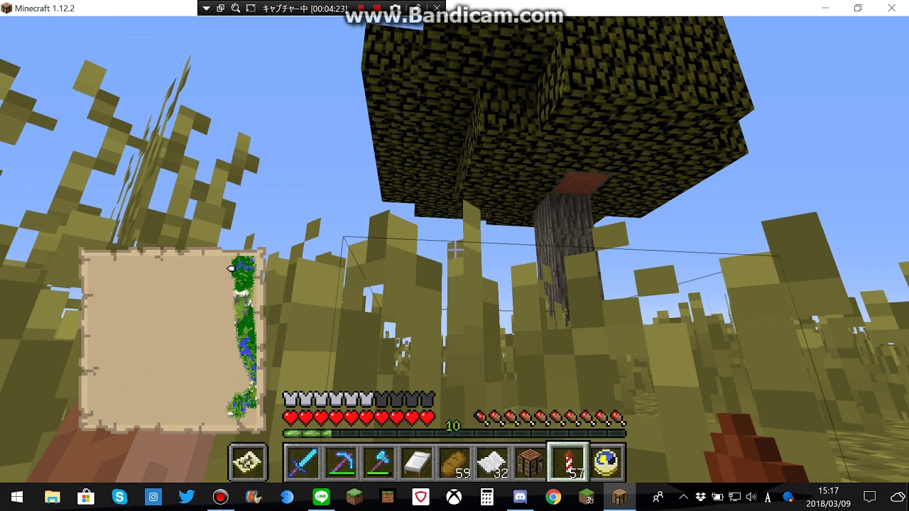 『マインクラフト』日常生活 2018 03 09 地図うめ