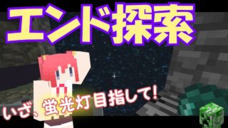 【マインクラフト実況】パート６４ エンド探索 ～蛍光灯を求めて～