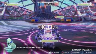 とある魔術の電脳戦機_20180330212411　グリスボックvsスペシネフ　ガードで鎌を耐える