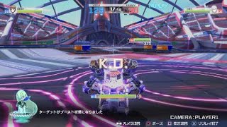 とある魔術の電脳戦機_20180330212411　グリスボックvsスペシネフ　ガードで鎌を耐える