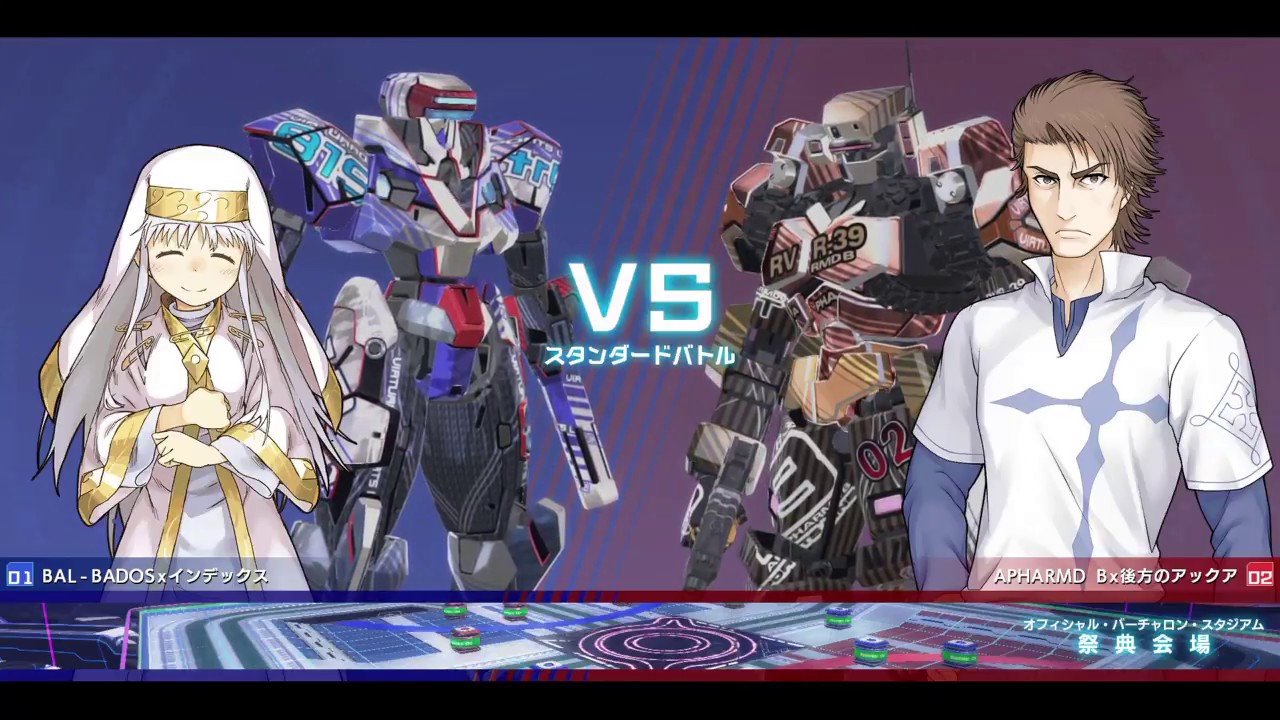 【禁書VO】2018年3月19日 ランクマッチ1 とある魔術の電脳戦機 バーチャロン とあるチャロン 相手目線