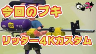 【スプラトゥーン２】リッター４Kカスタム＃５０