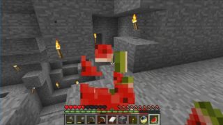 はれときどきマインクラフト（うすあじ）　14ページ　まったり雑談しながら整地回８