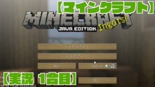 【PC】マインクラフト【1合目】